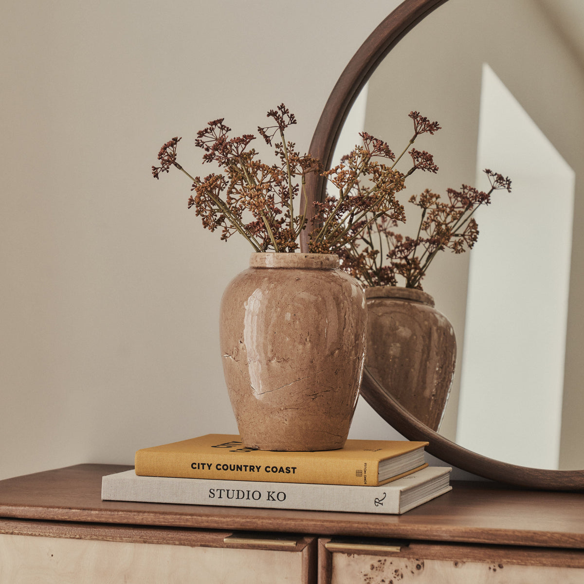 Portera - Caramel Gloss Ceramic Vase