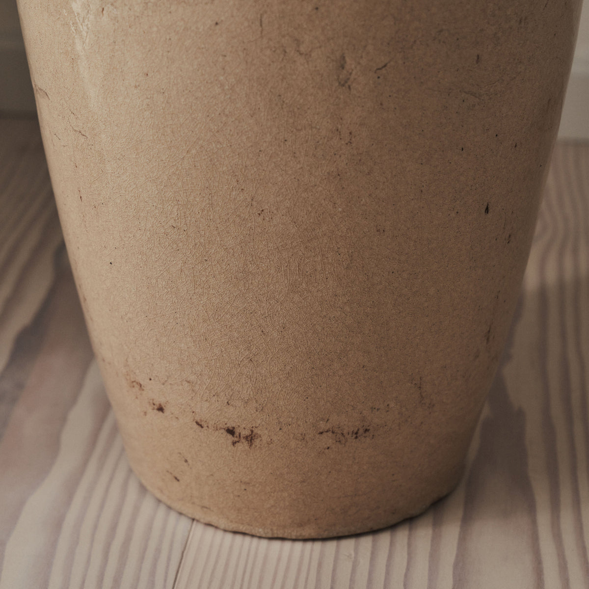 Cadira - Large Beige Gloss Ceramic Vase