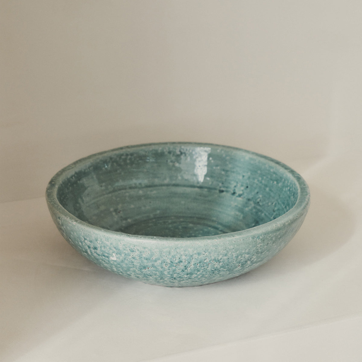 Portera - Coral Blue Gloss Ceramic Decorative Bowl