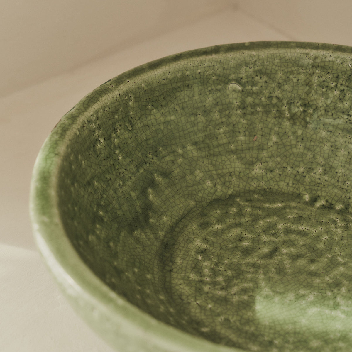 Portera - Jade Green Gloss Ceramic Decorative Bowl
