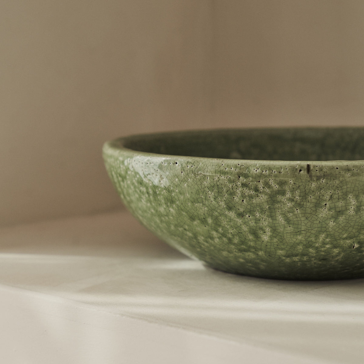 Portera - Jade Green Gloss Ceramic Decorative Bowl