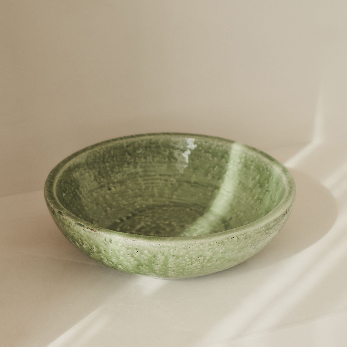 Portera - Jade Green Gloss Ceramic Decorative Bowl