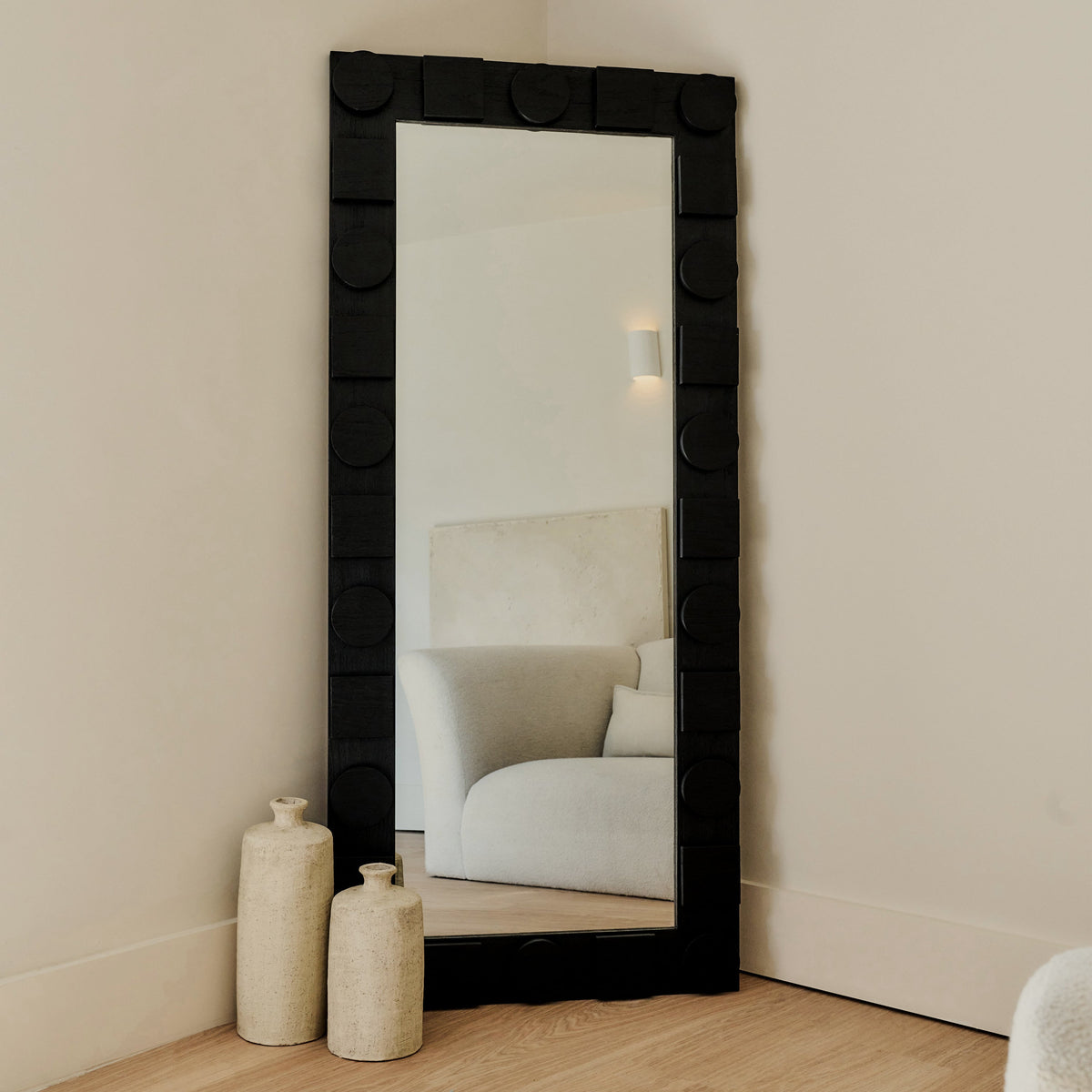 Noah - Large Full Length Black Mirror 171cm x 76cm