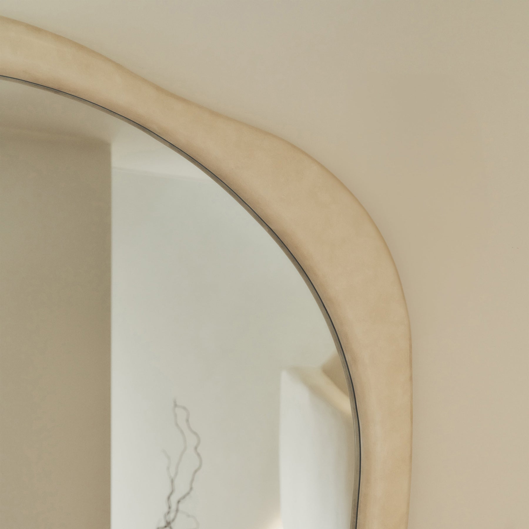 Arcurva - Extra Large Full Length Concrete Irregular Mirror 190cm x 110cm