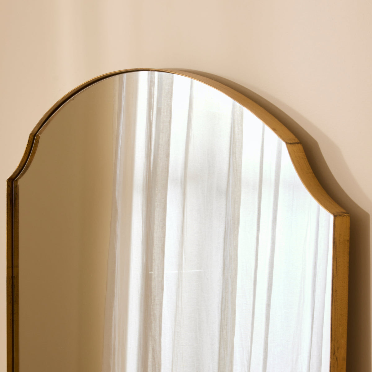 Isla - Gold Full Length Arched Metal Mirror 170cm x 80cm