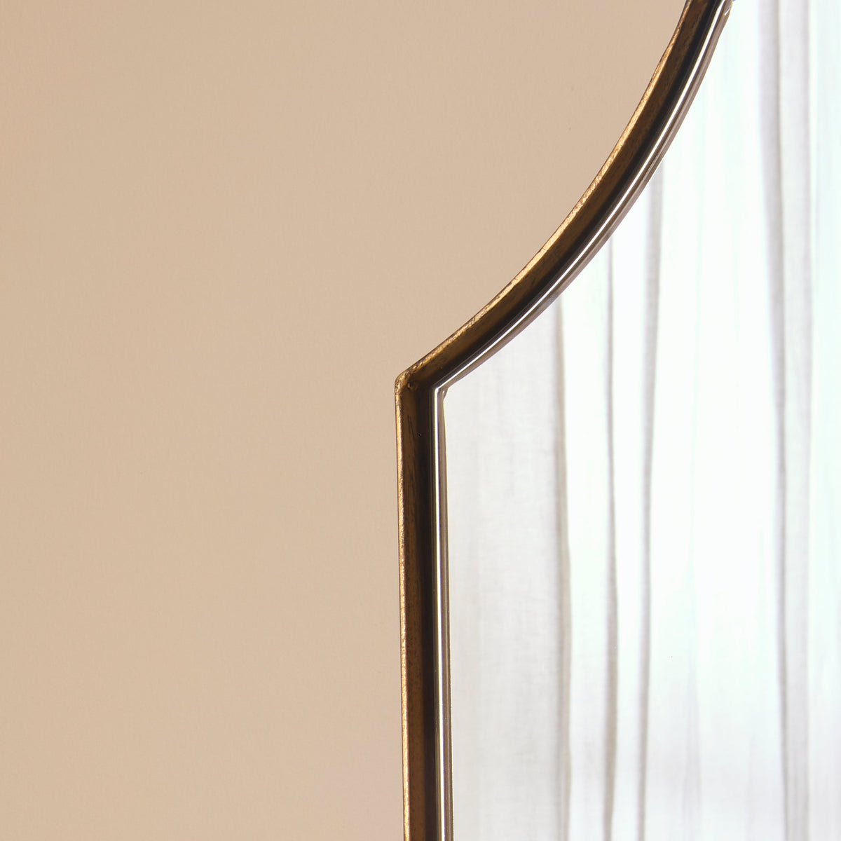 Isla - Gold Full Length Arched Metal Mirror 170cm x 80cm