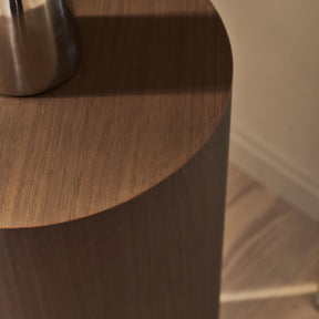 Magna - Dark Wood Wave Plinth