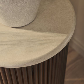 Cove - Dark Wood Ribbed Plinth