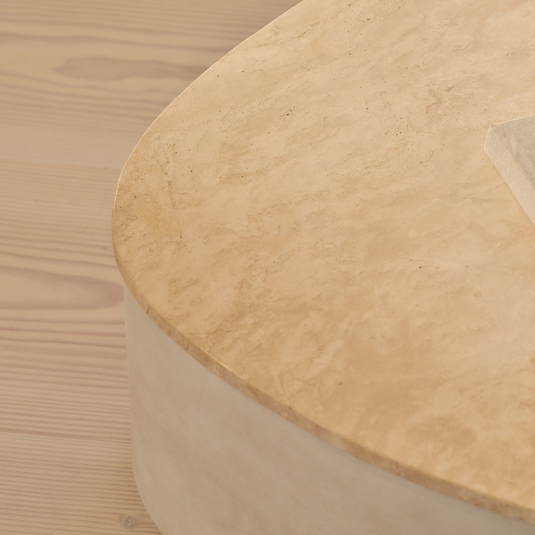 Arlo - Beige Travertine Irregular Concrete Premium Extra Large Coffee Table