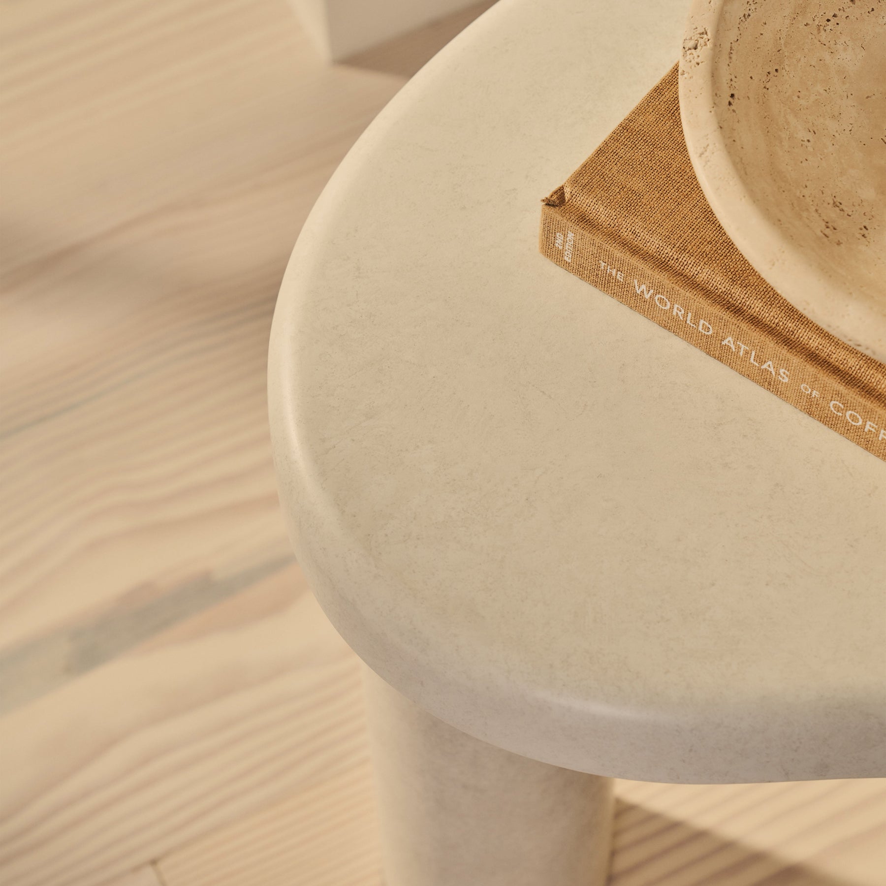 Savanna - Concrete Irregular Wooden Side Table