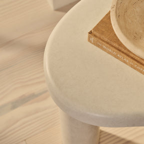 Savanna - Concrete Irregular Wooden Side Table