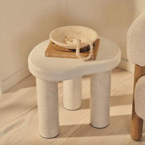 Savanna - Concrete Irregular Wooden Side Table