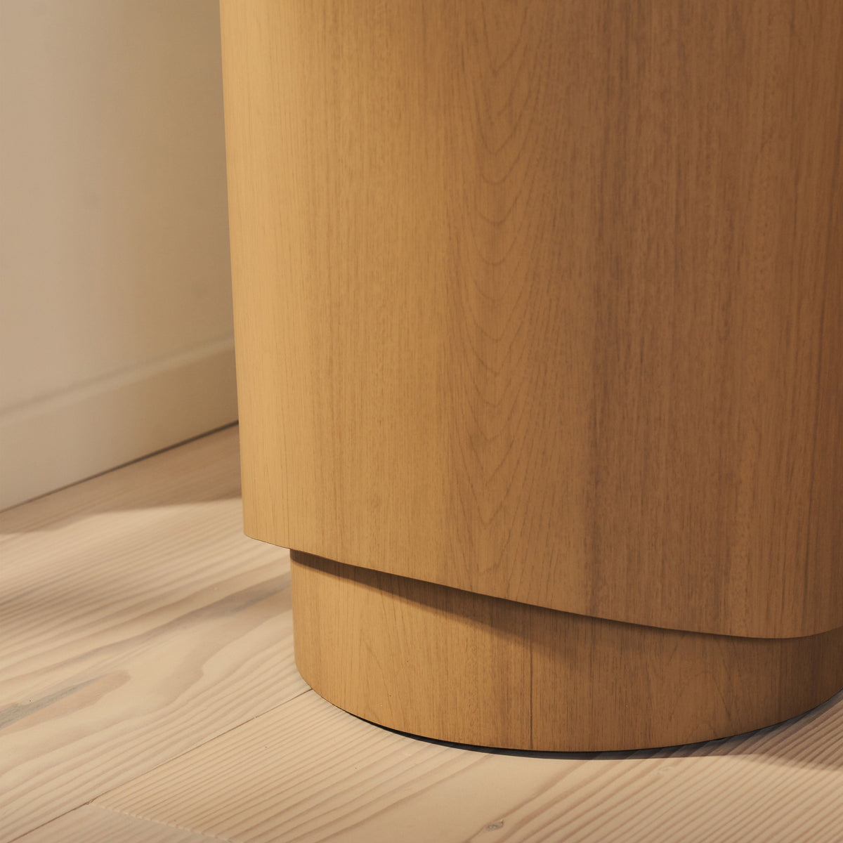 Magna - Warm Wood Wave Side Table