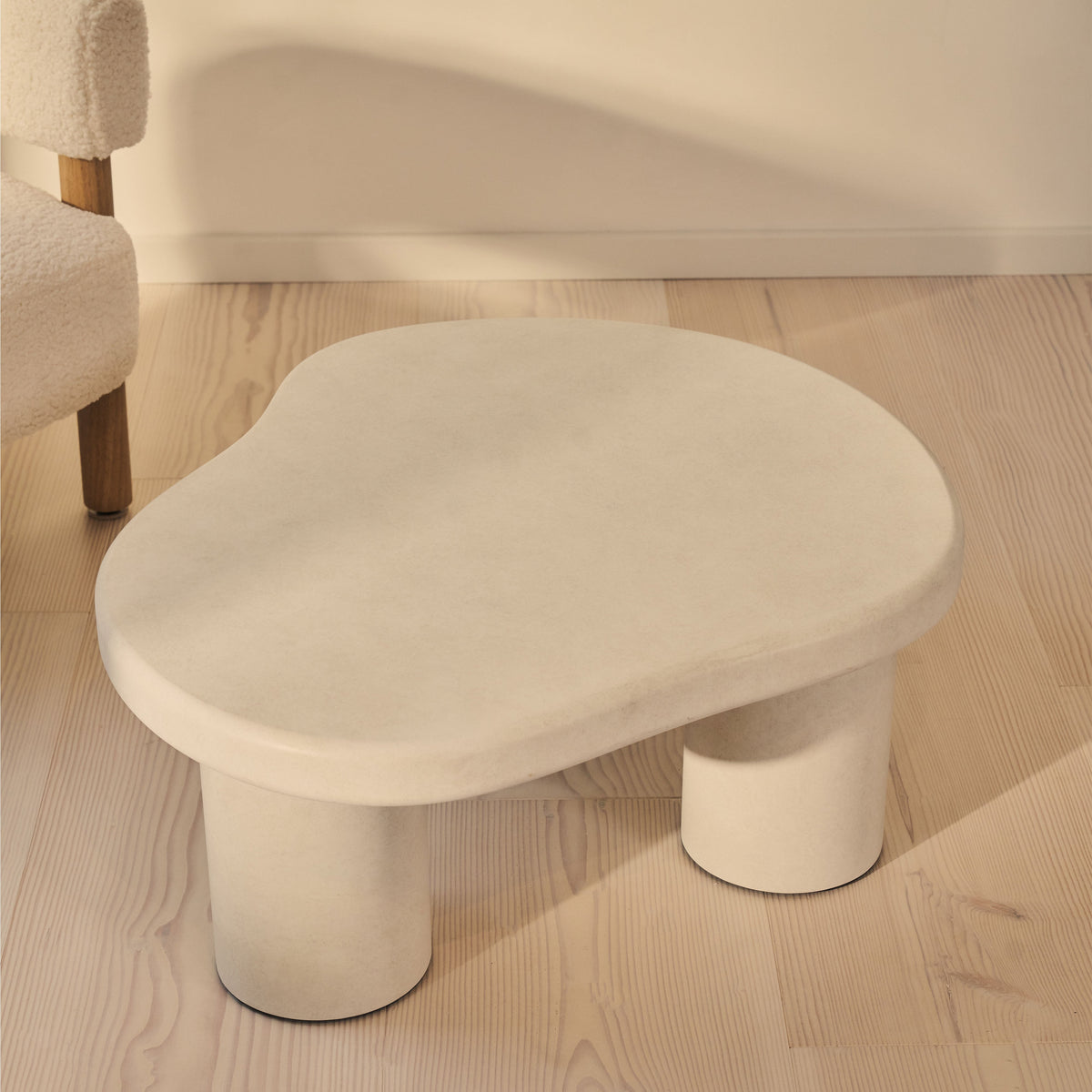 Savanna - Concrete Irregular Wooden Coffee Table