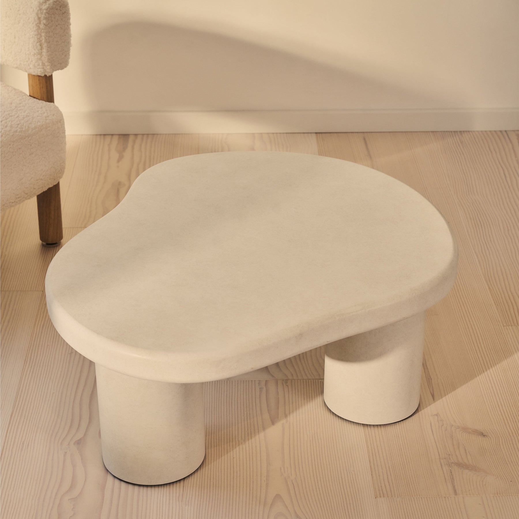 Savanna - Concrete Irregular Wooden Coffee Table