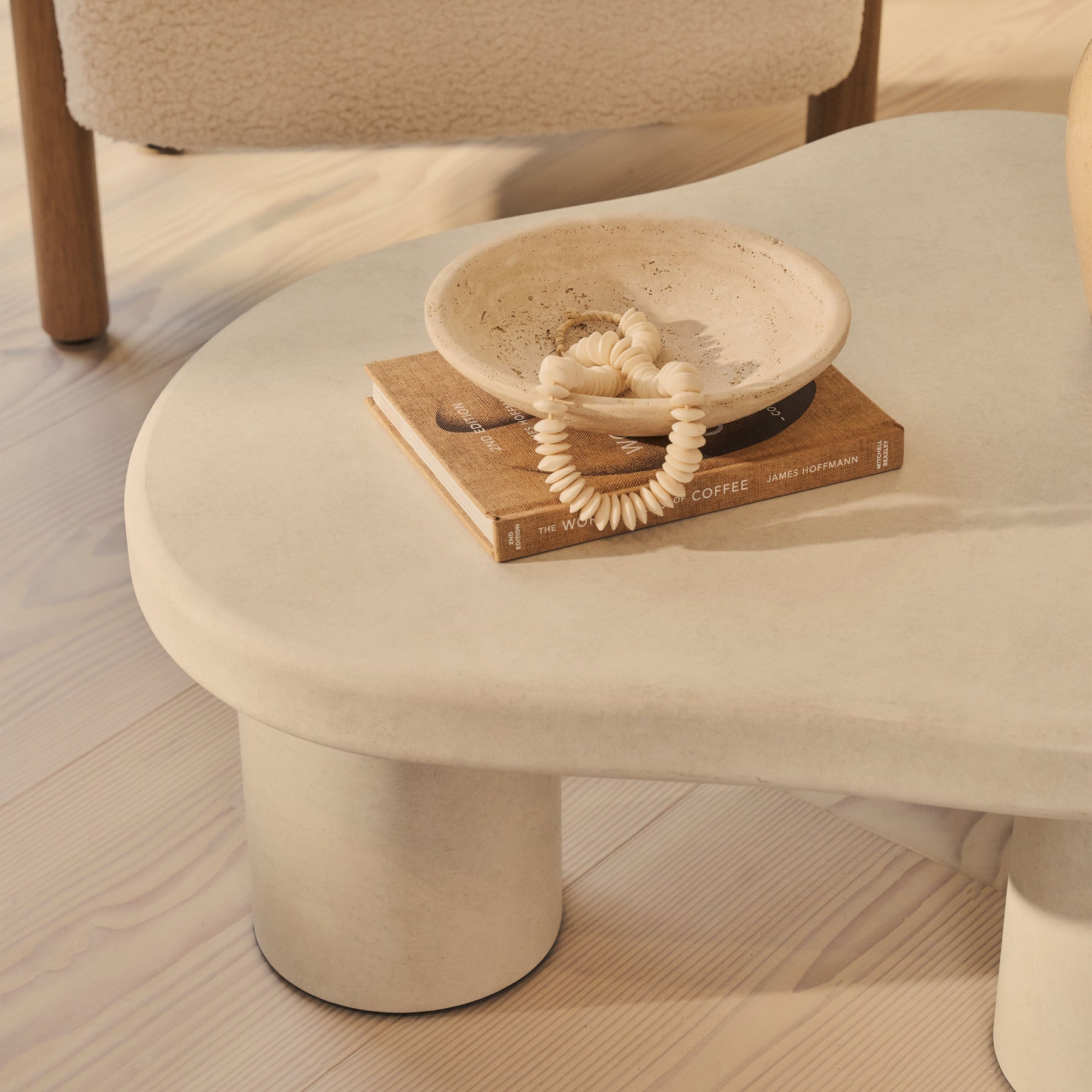 Savanna - Concrete Irregular Wooden Coffee Table