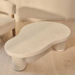 Savanna - Large Concrete Irregular Wooden Coffee Table