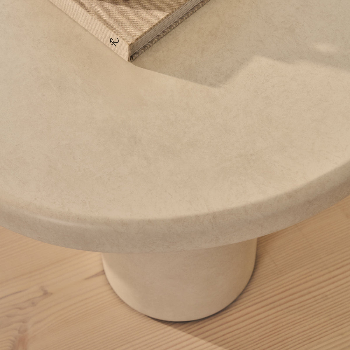 Savanna - Large Concrete Irregular Wooden Coffee Table