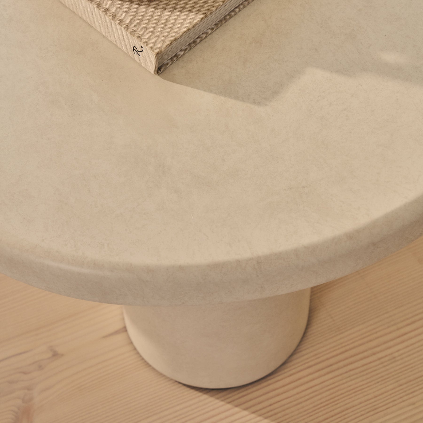 Savanna - Large Concrete Irregular Wooden Coffee Table