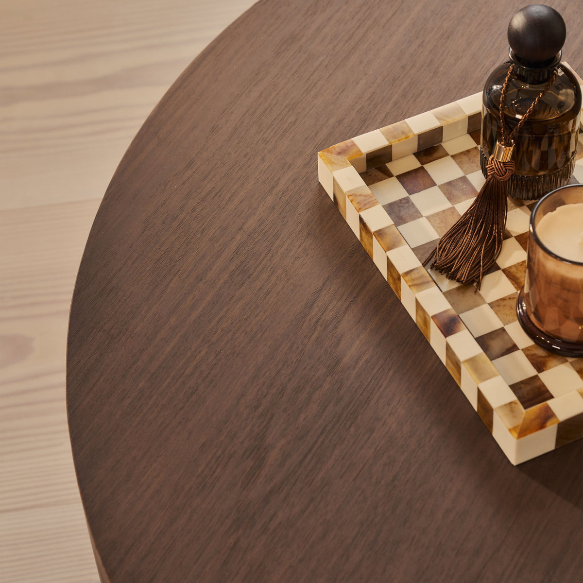 Magna - Dark Wood Wave Coffee Table