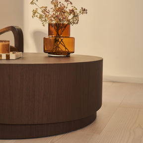 Magna - Dark Wood Wave Coffee Table