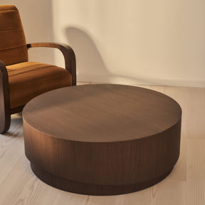 Magna - Dark Wood Wave Coffee Table