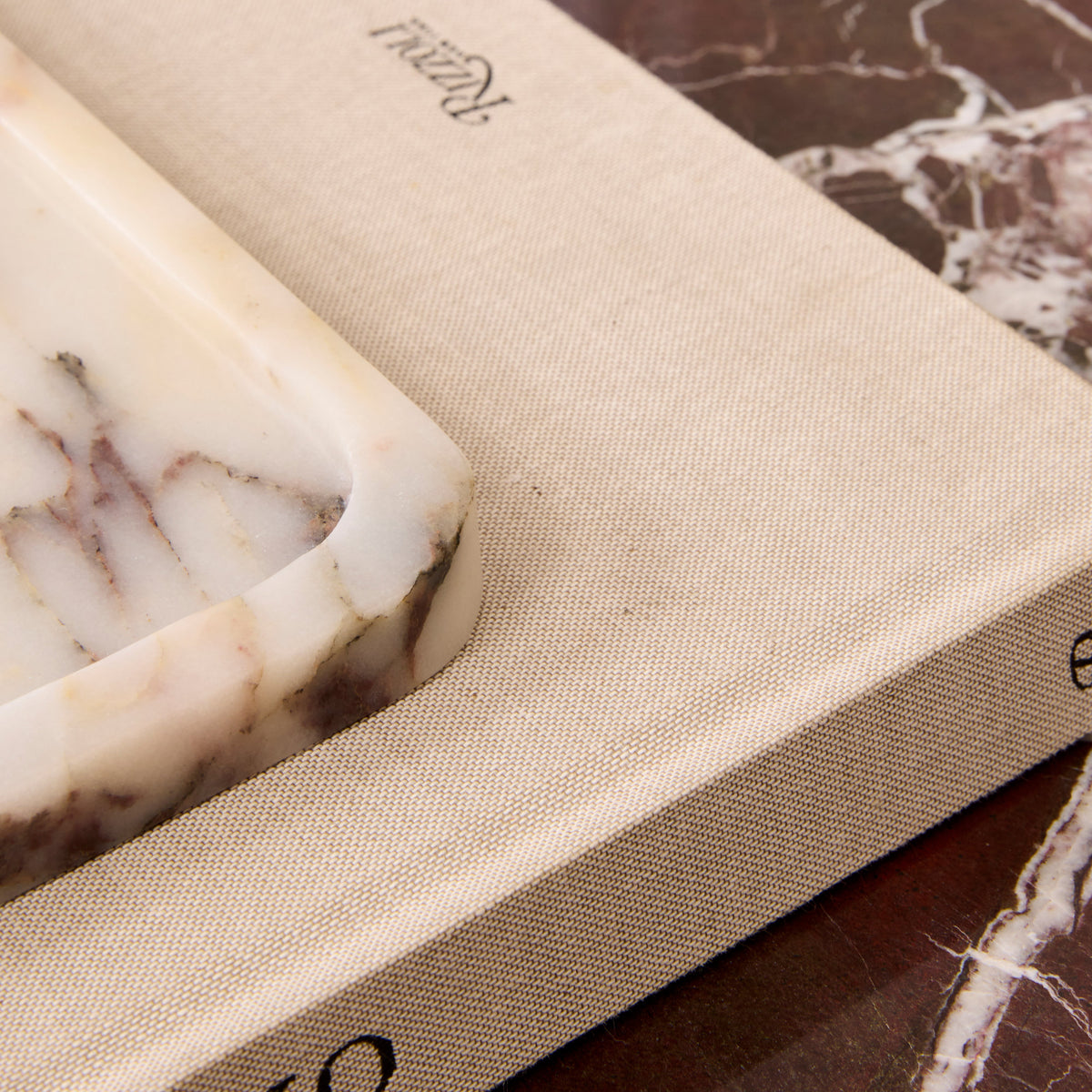 Travara - Calacatta Viola Marble Square Decorative Tray