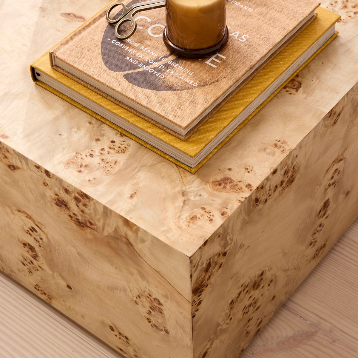 Willow - Natural Burl Wood Rectangular Coffee Table