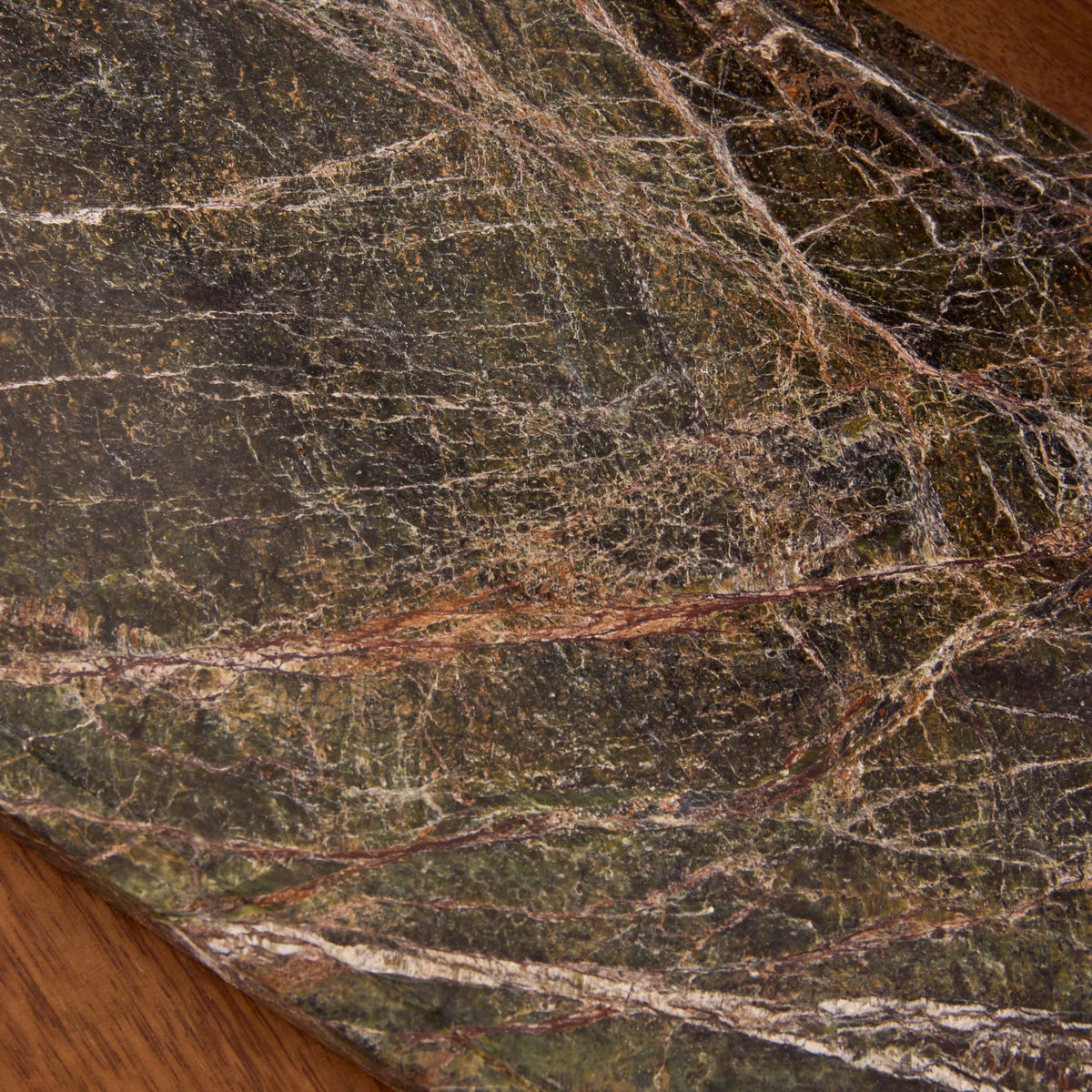 Travara - Green Marble Large Rectangular Decorative Tray