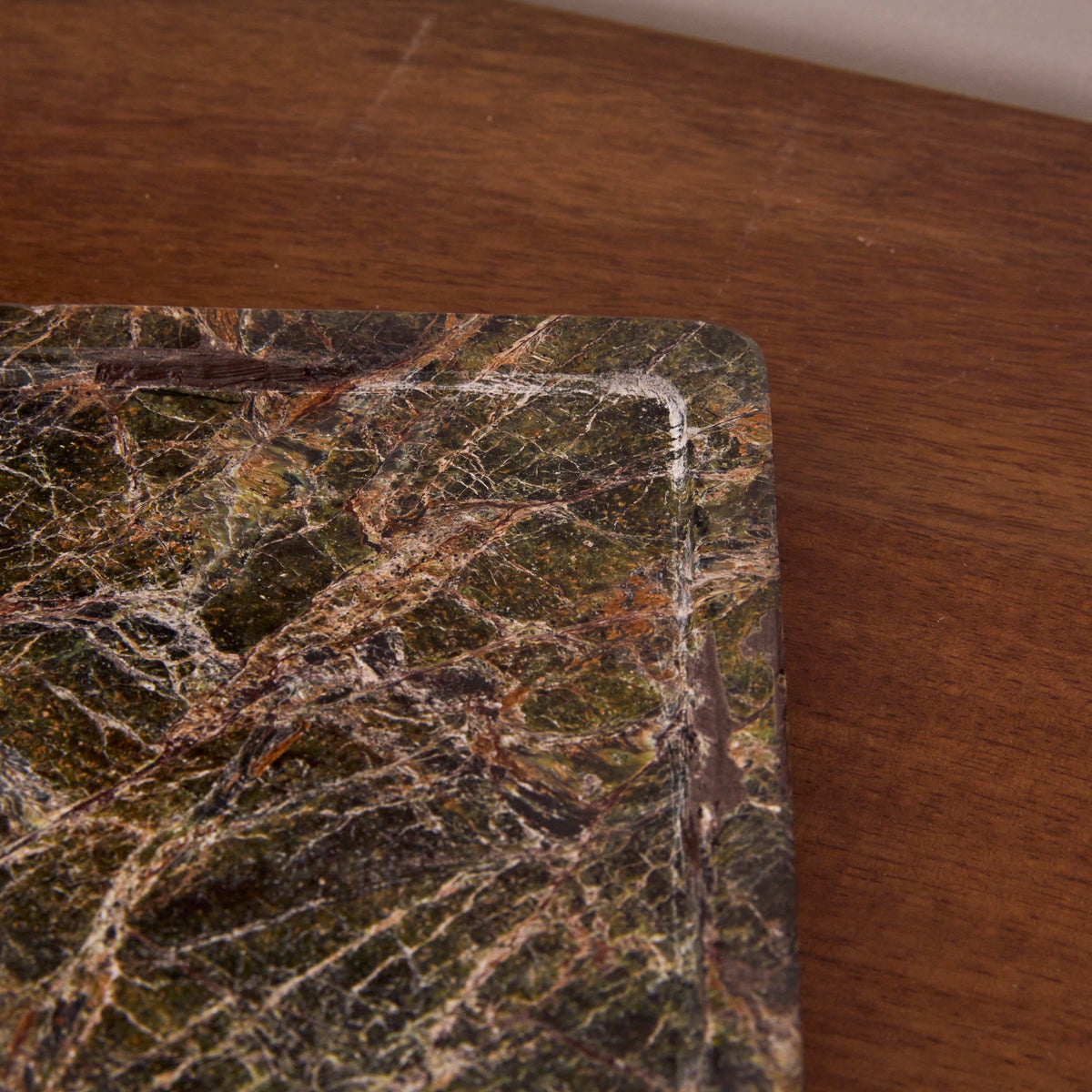 Travara - Green Marble Large Rectangular Decorative Tray