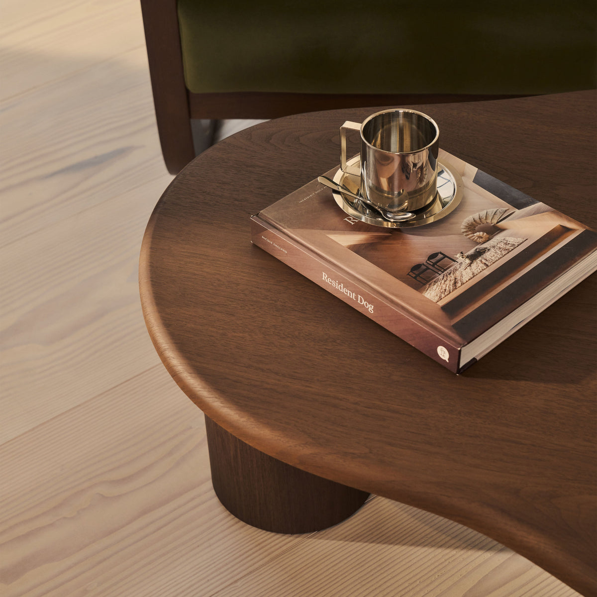 Savanna - Dark Wood Irregular Wooden Coffee Table