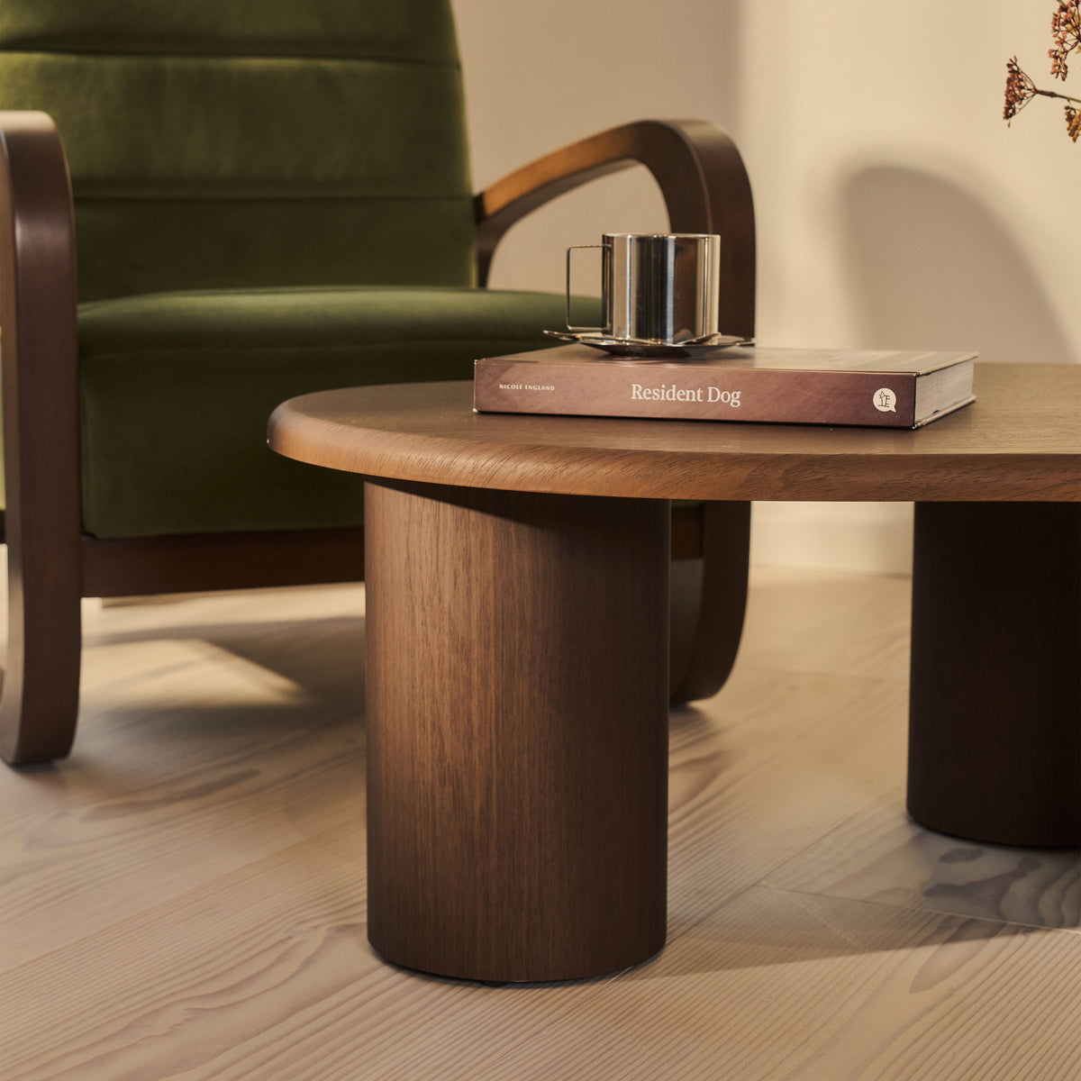 Savanna - Dark Wood Irregular Wooden Coffee Table