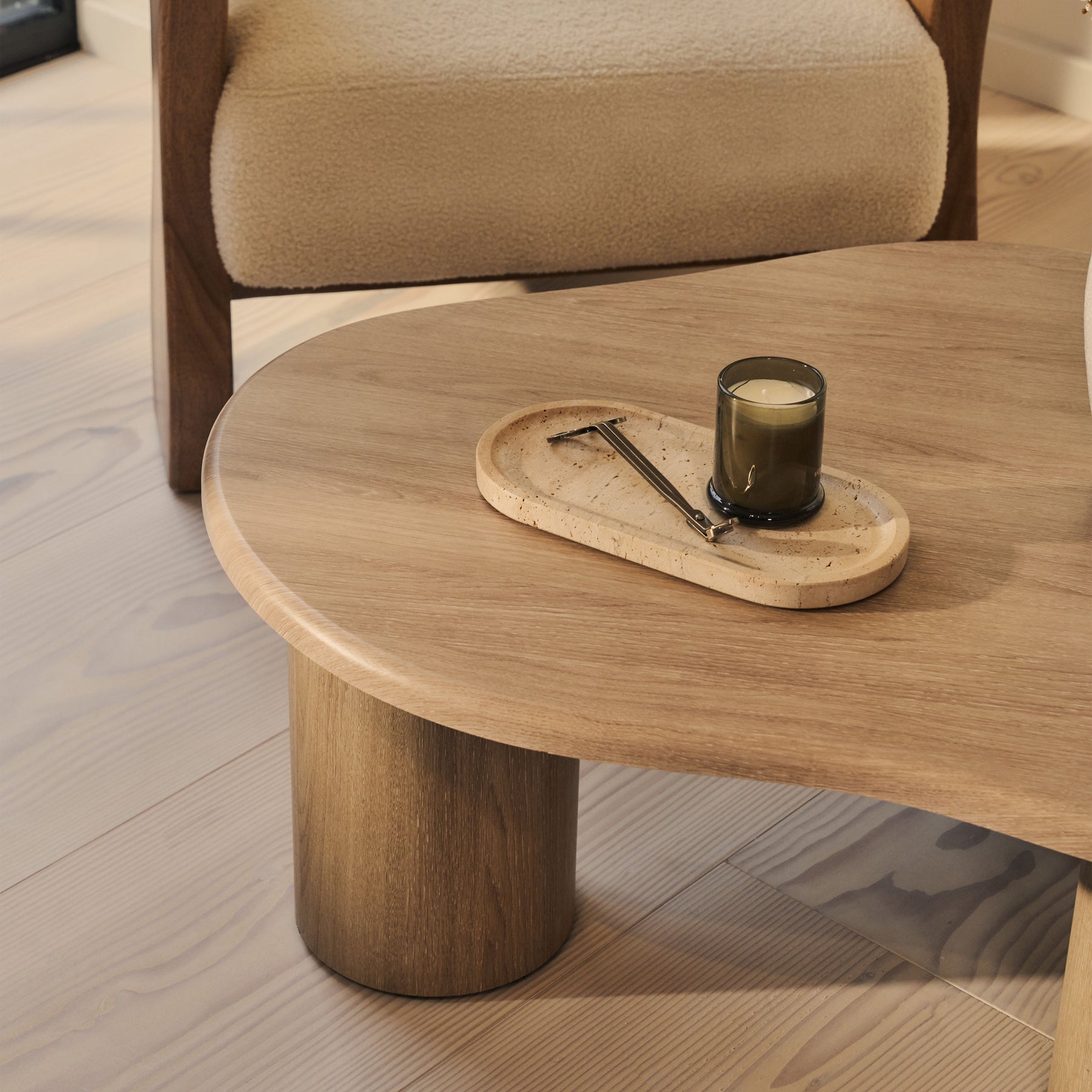 Savanna - Washed Wood Irregular Wooden Coffee Table