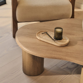 Savanna - Washed Wood Irregular Wooden Coffee Table