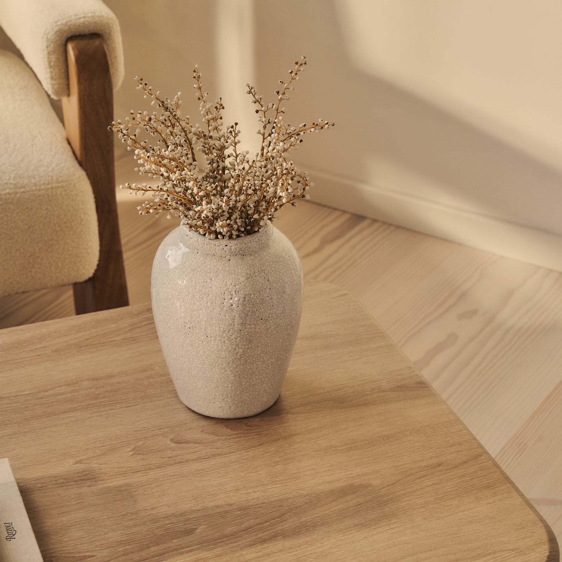 Alina - Washed Wood Rectangular Large Wooden Coffee Table