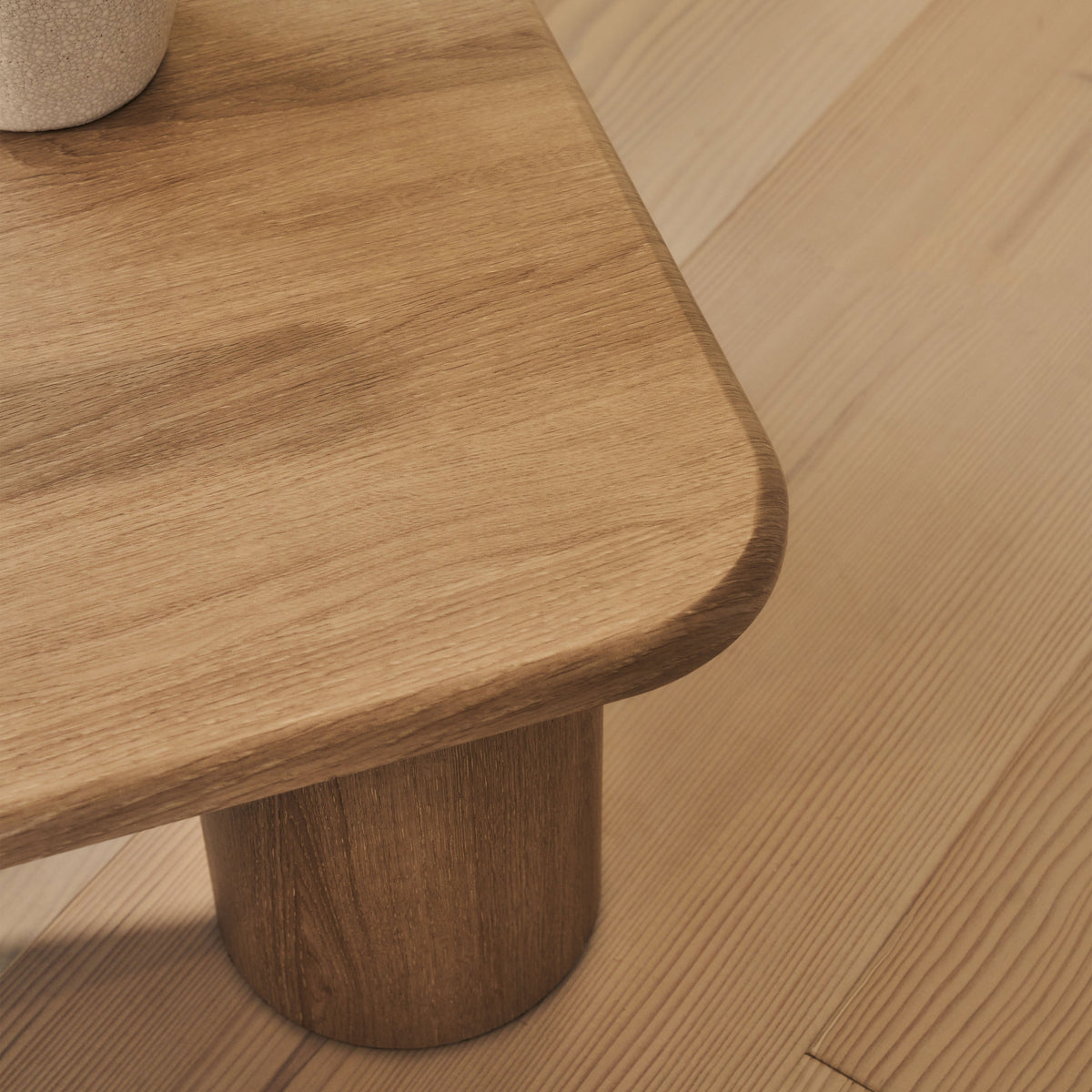 Alina - Washed Wood Rectangular Large Wooden Coffee Table