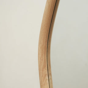 Alternate shot of Natural Organic Irregular Wooden Wall Mirror curve