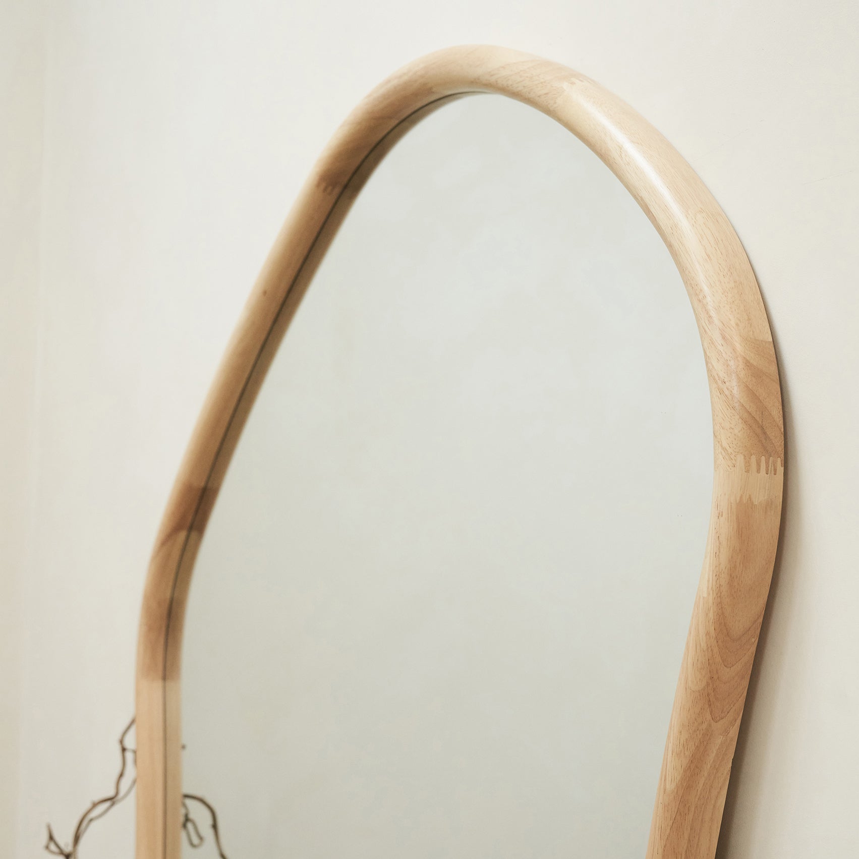 Extra Large Full Length Natural Organic Irregular Wooden Mirror irregular arch