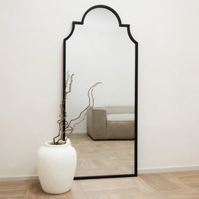 Alexandria - Black Industrial Arched Metal Full Length Mirror 159cm x 70cm