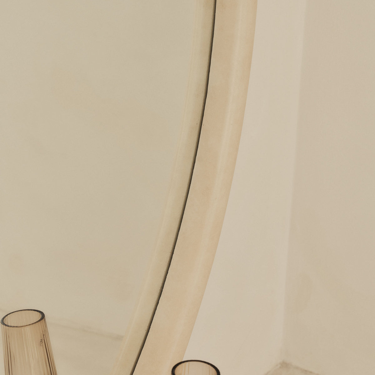 Amora - Extra Large Concrete Round Wall Mirror 120cm x 120cm