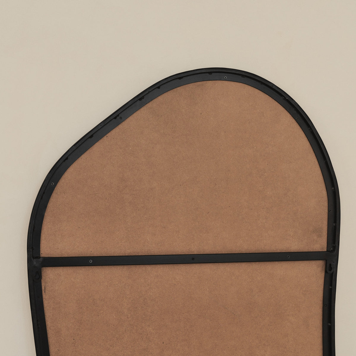 Arcurva Noir - Large Full Length Black Irregular Mirror 170cm x 85cm