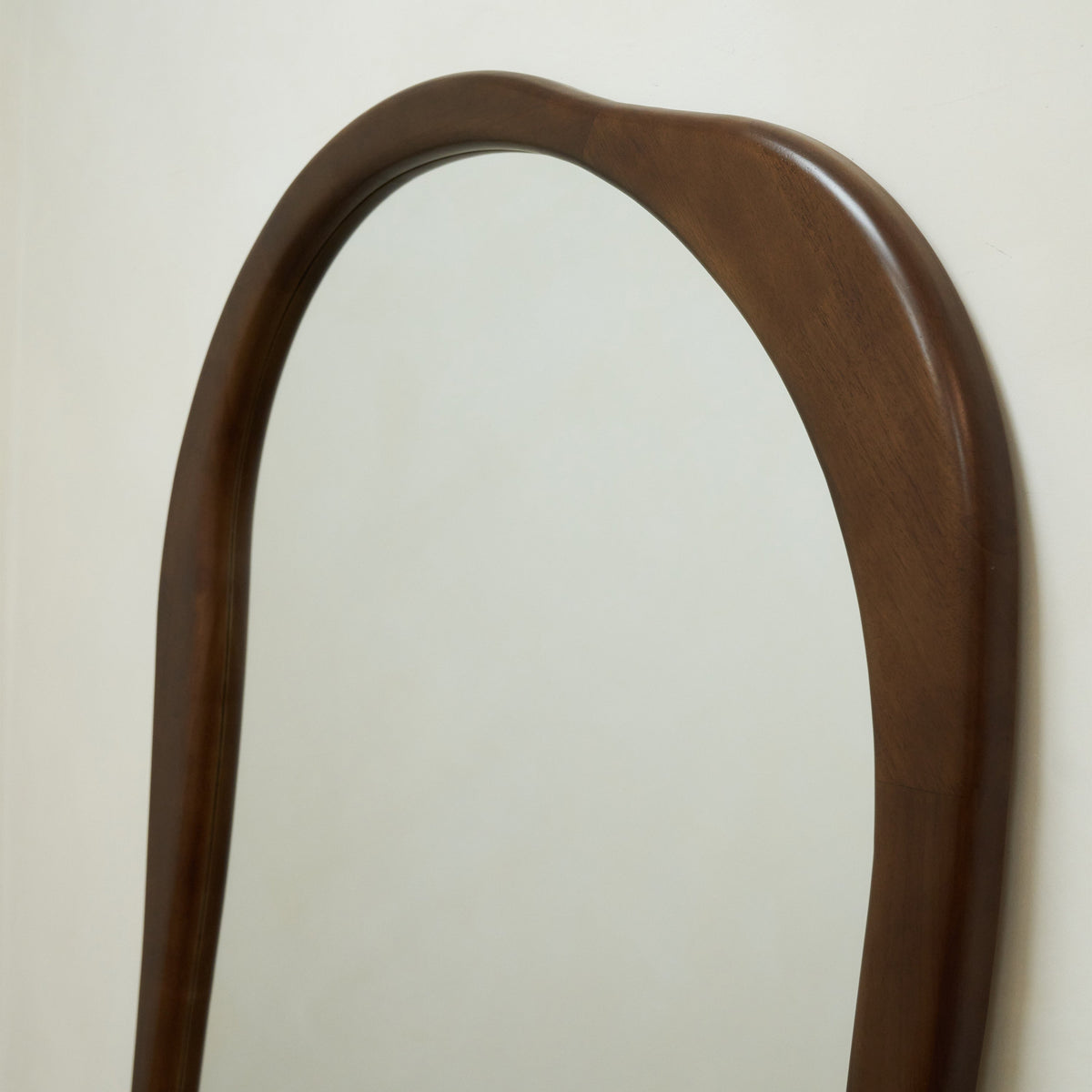 Arcurva - Extra Large Full Length Dark Wood Irregular Mirror 190cm x 110cm