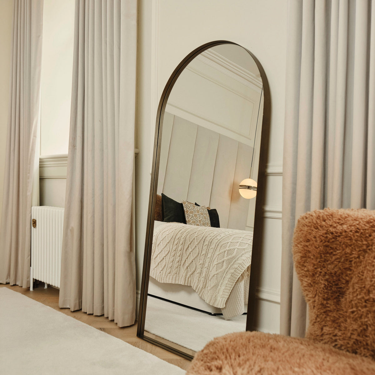 Arcus - Full Length Arched Bronze Large Metal Mirror 170cm x 80cm