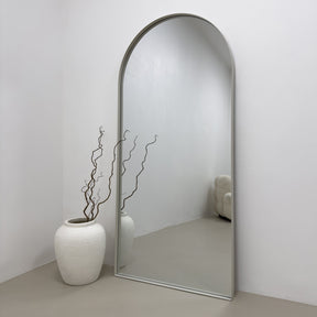 Arcus - Full Length Arched Ecru Large Metal Mirror 170cm x 80cm