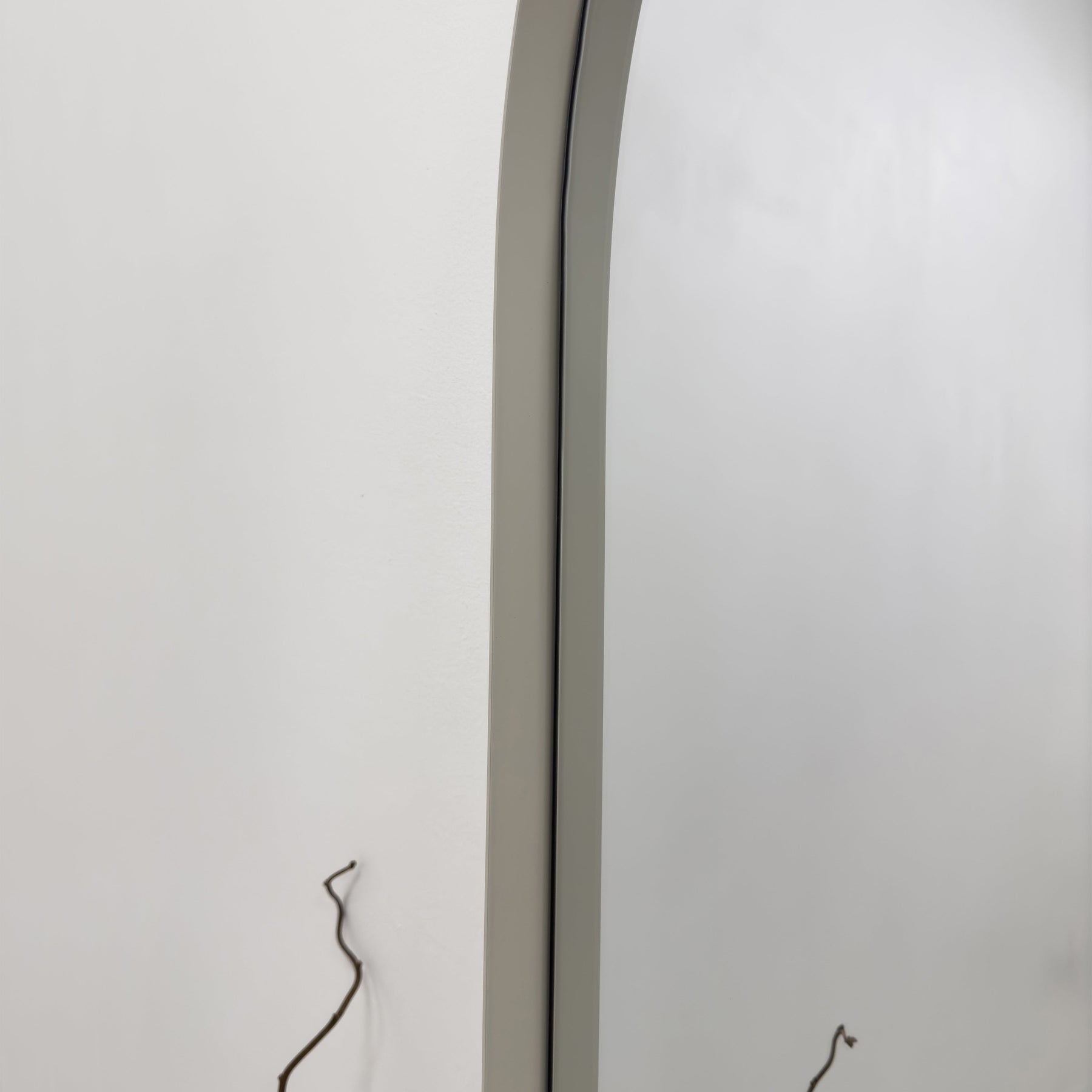 Arcus - Full Length Arched Ecru Large Metal Mirror 170cm x 80cm