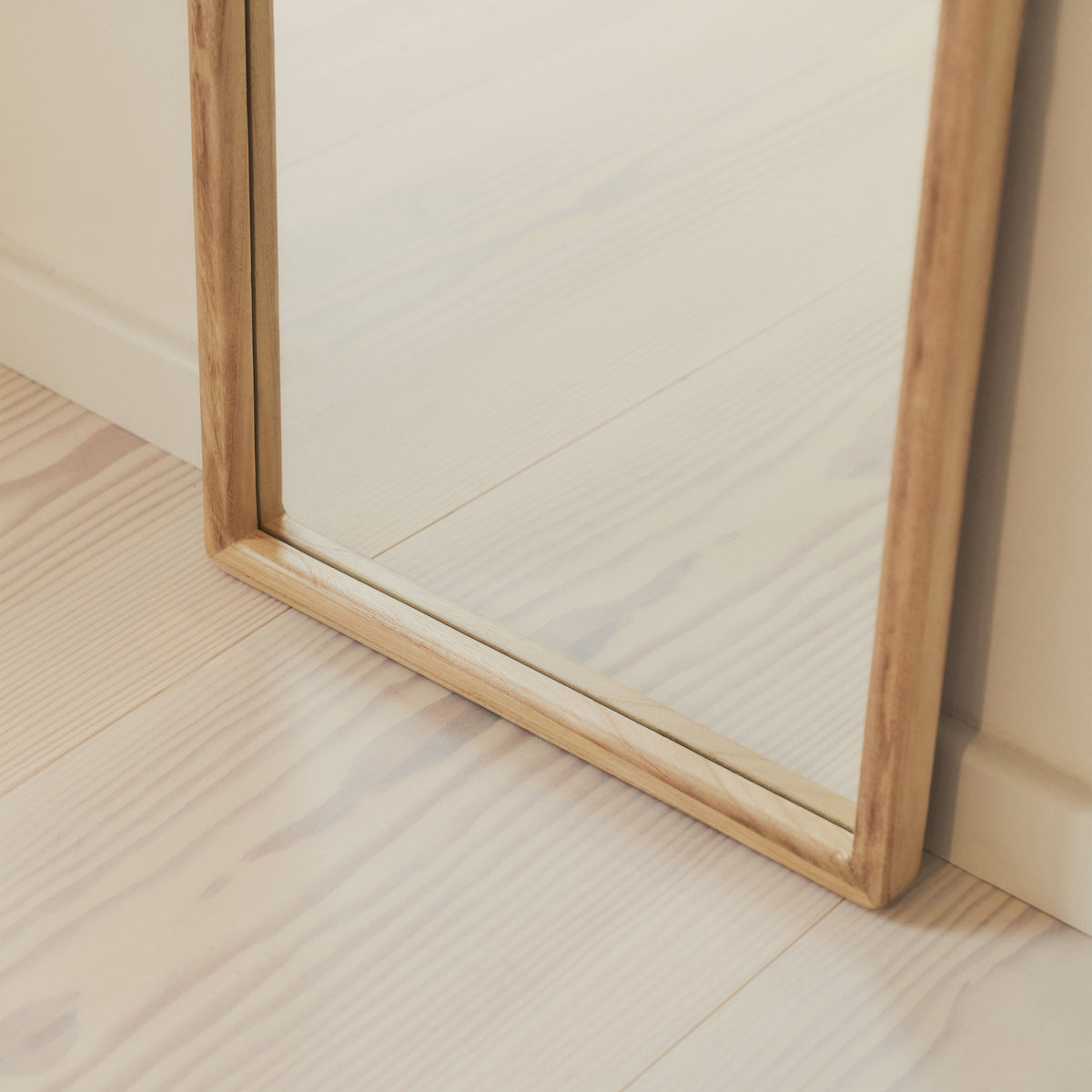 Arden - Light Wood Full Length Wooden Mirror 140cm x 45cm