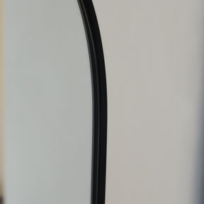Aria - Black Metal Overmantle Wall Mirror 100cm x 70cm
