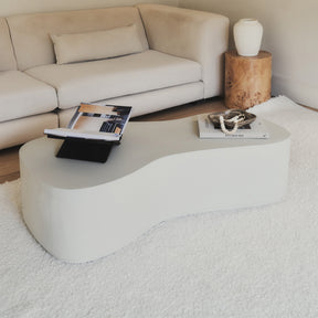 Arlo - Minimal Concrete Large Irregular Shaped Coffee Table