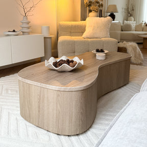 Arlo - Washed Wood Irregular Extra Large Coffee Table