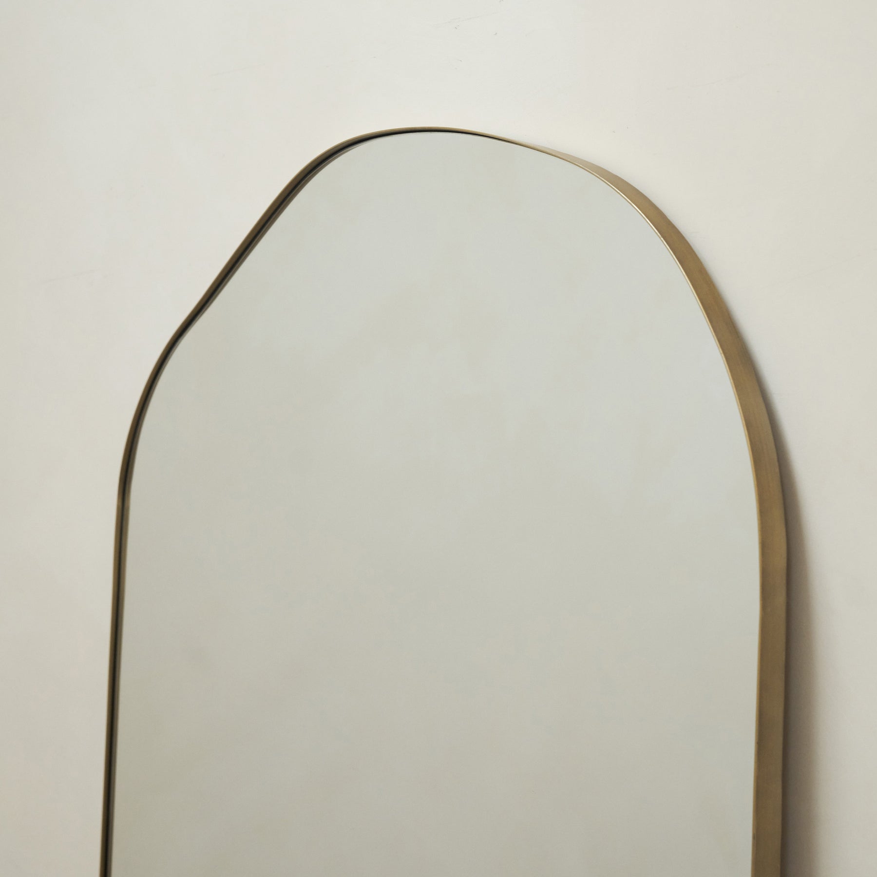 Astrid - Large Full Length Irregular Arched Gold Metal Mirror 180cm x 90cm